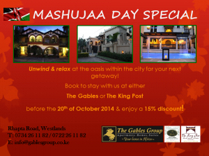 Apartments Stay Offer